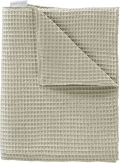 Cottonbaby - Wiegdeken - Wafel - Lichtgrijs - 75x90 Cm