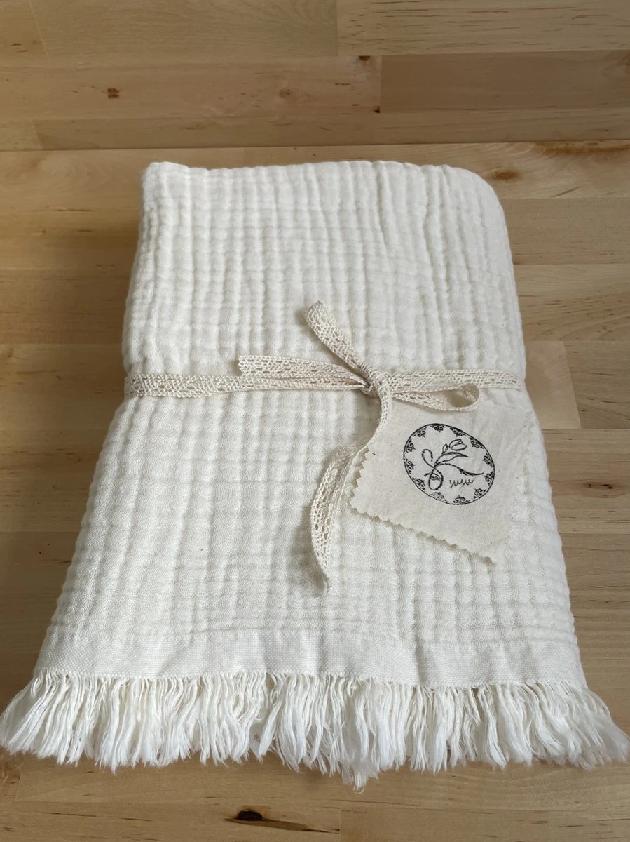 Merkloos Hydrofiele Doek XL 4 Layer Dik Swaddle - Baby Muslin Swaddle - Kraamcadeau - Katoenen Mousseline Baby Deken - Baby Badhanddoek - Afbeelding 2