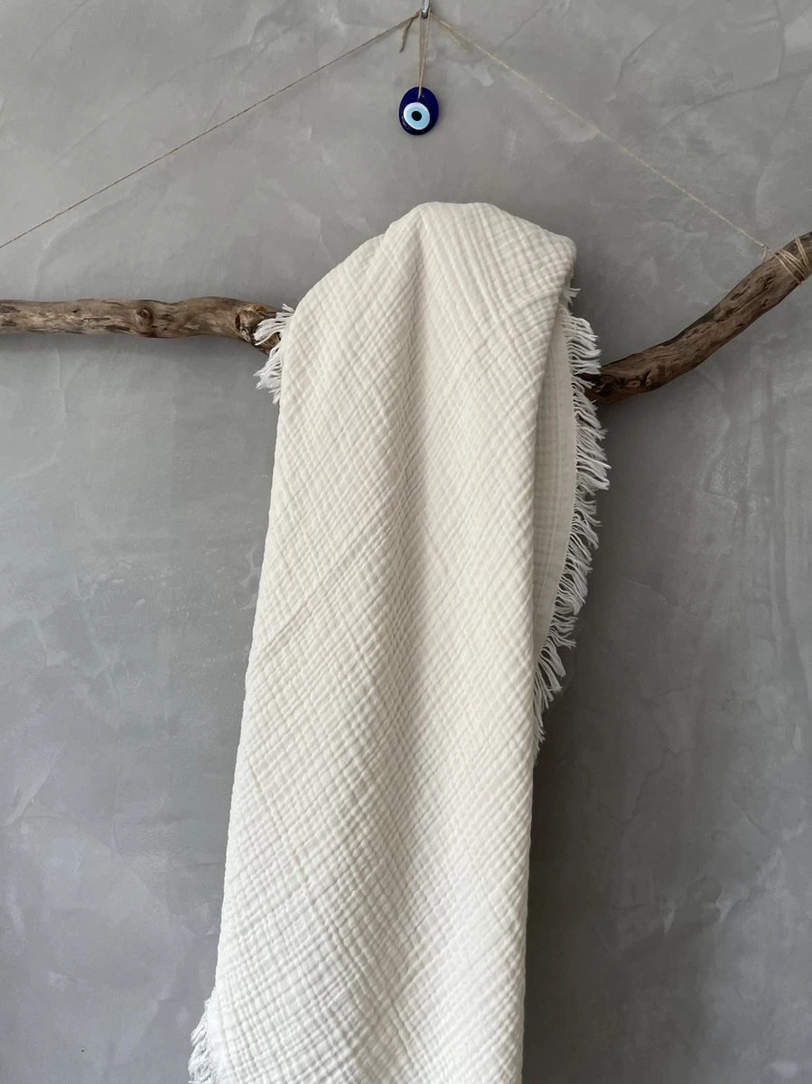 Merkloos Hydrofiele Doek XL 4 Layer Dik Swaddle - Baby Muslin Swaddle - Kraamcadeau - Katoenen Mousseline Baby Deken - Baby Badhanddoek - Afbeelding 6