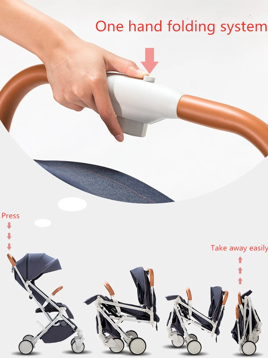 WOOSH New Buggy - Antraciet - One Hand Folding - 3 Slaapstanden - Wandelwagen Tot 25 Kg - Gratis Extra's - Afbeelding 11