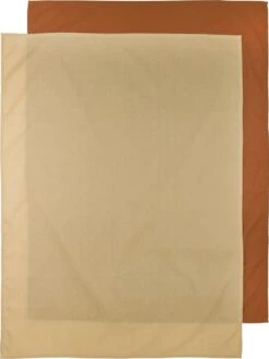 Meyco Uni Wieglaken 2-pack - Camel/warm Sand - 75x100 Cm