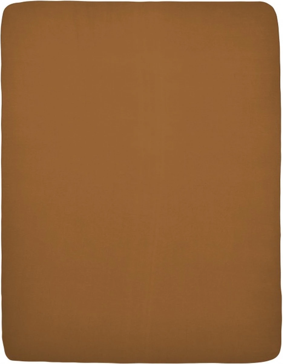 Meyco Jersey Hoeslaken Boxmatras - Camel - 75x95cm - Afbeelding 2