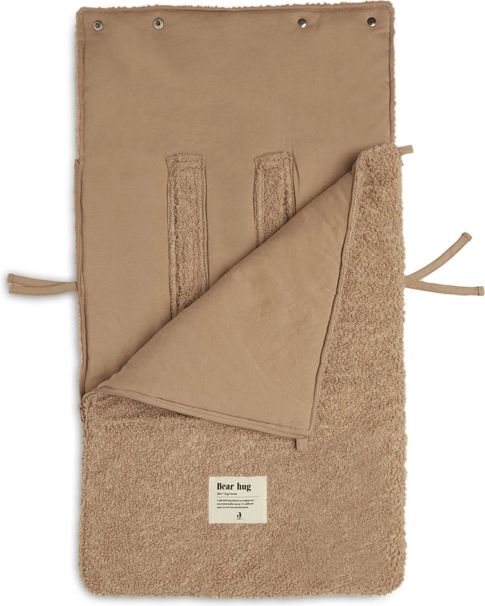 Jollein Voetenzak Voor Autstoel & Kinderwagen Boucle - Biscuit - Afbeelding 3