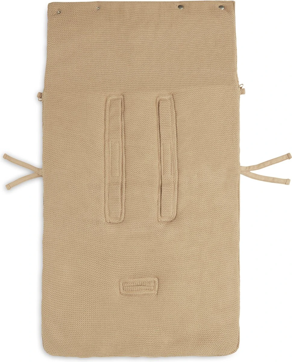 Jollein Voetenzak Voor Autstoel & Kinderwagen - Basic Knit - Biscuit - Afbeelding 9